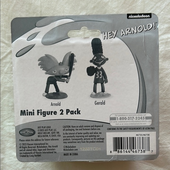 NWT Hey Arnold! Arnold & Gerald Figures - Picture 3 of 3